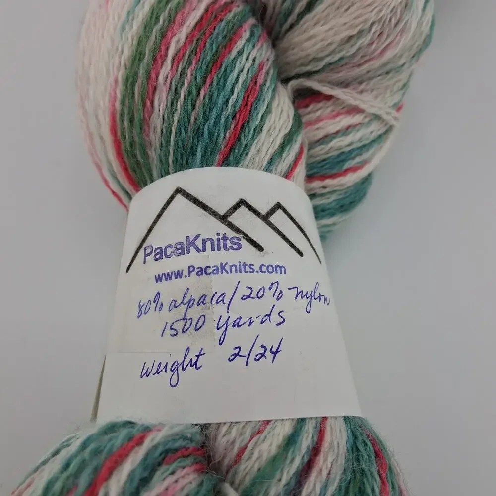 Extremely Rare Alpaca Blend Hand Dyed Hand Spun One of a Kind Hank of Yarn - Picture 2 of 3